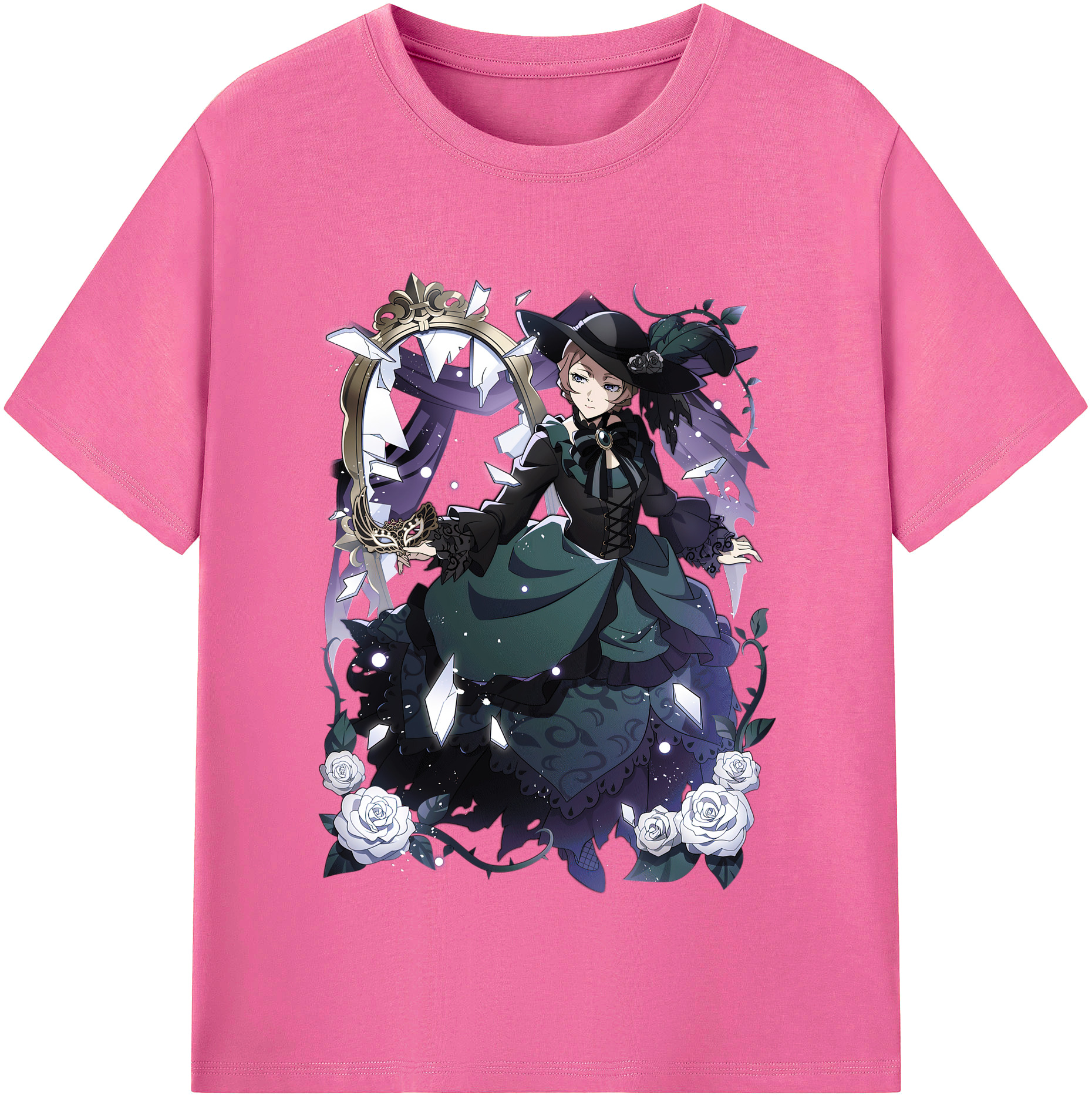 （画像用） 文豪ストレイドッグス Bungo Stray Dogs レディースカジュアルプリントTシャツ（綿100％）